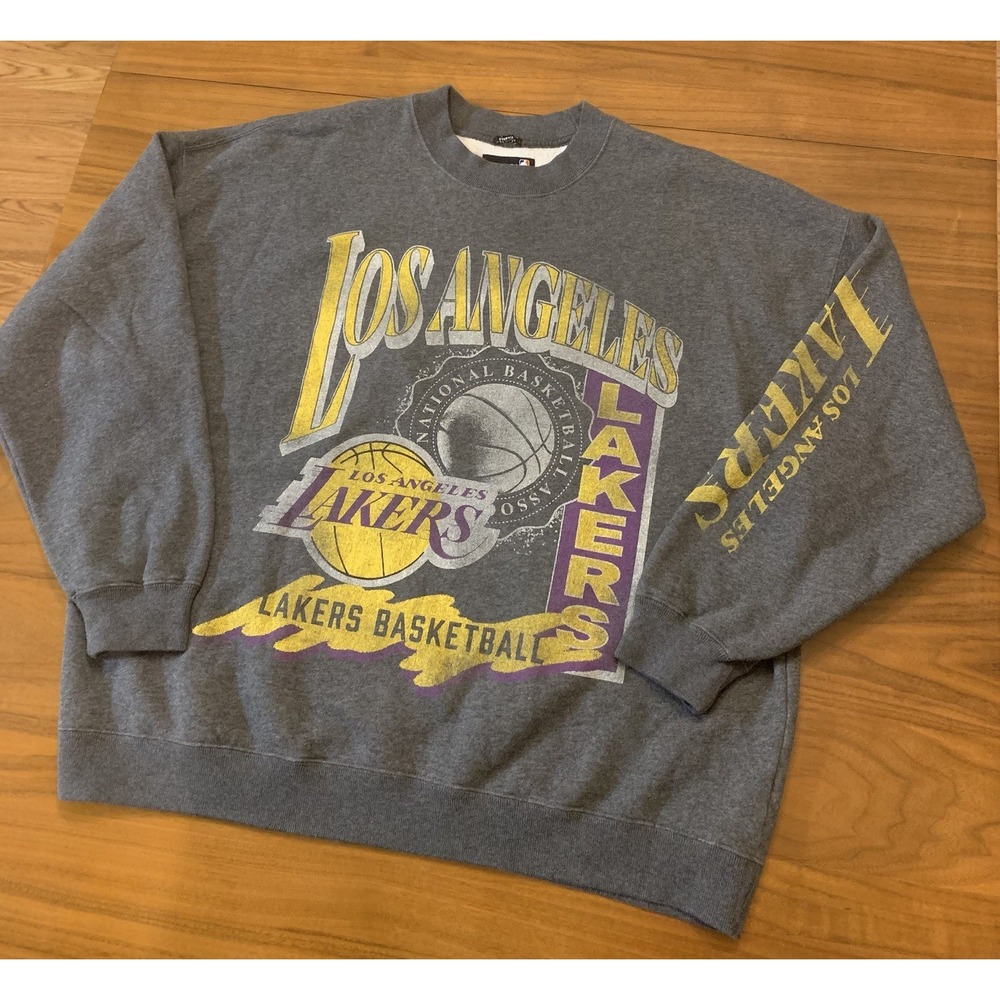 Abercrombie & Fitch Los Angeles Lakers Sweatshirt Size XL Oversized Vintage Look